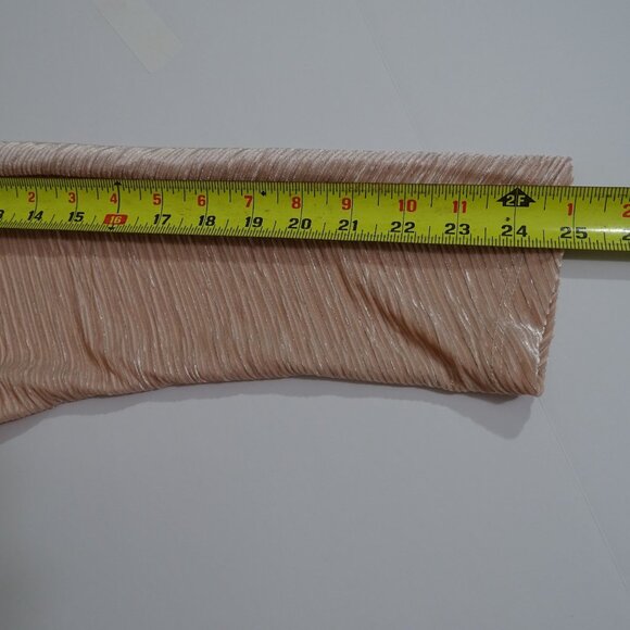 Chicos Velvet Crinkle Banded Blouson Top Rose Smoke Women Size 2 US Size L NEW - Picture 9 of 11